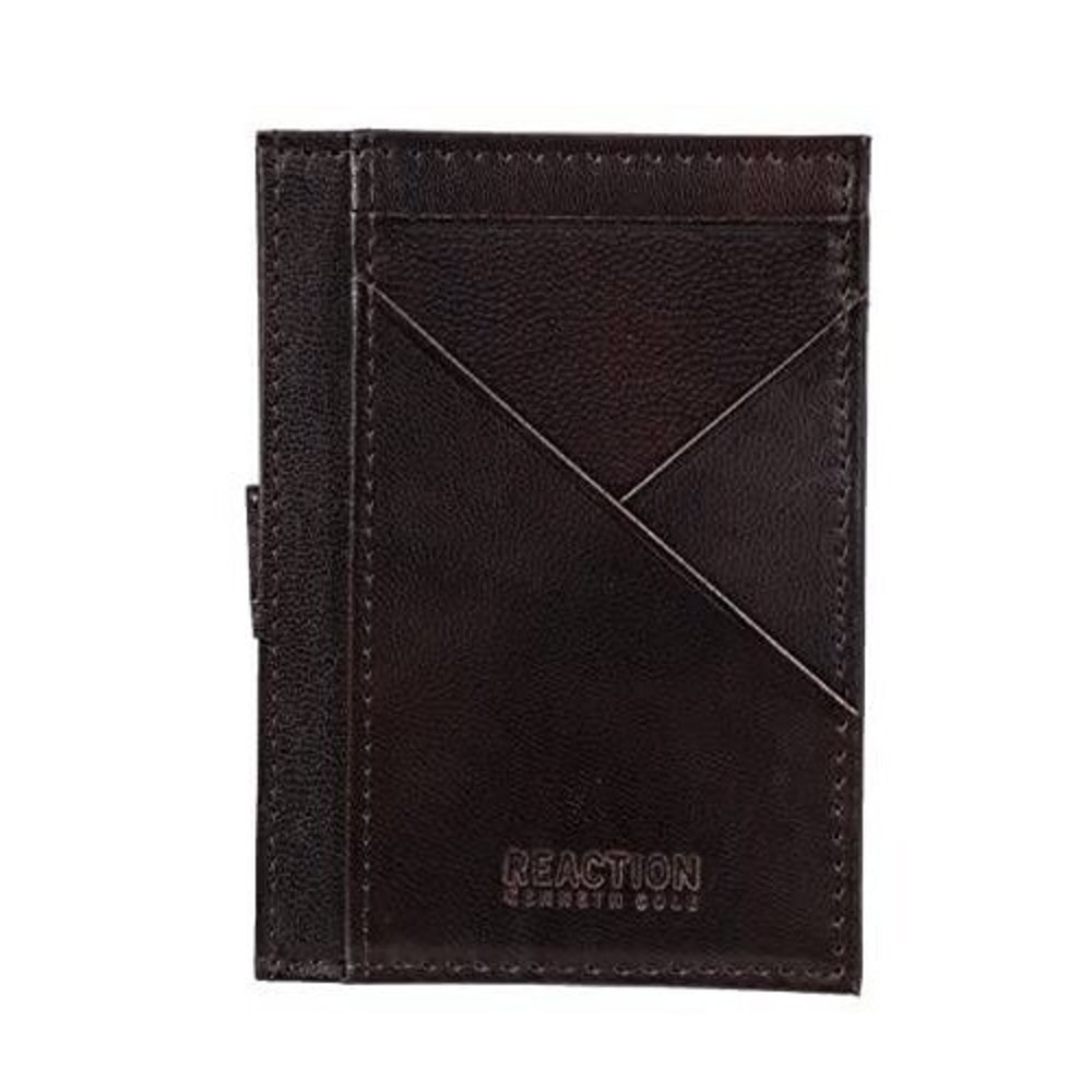 Kenneth Cole Reaction Wallet Mens‎ Brown RFID Blocking Leather Passcase